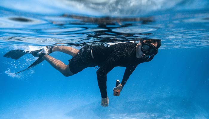 Snorkelling White Lily Hotel Santorini Greece